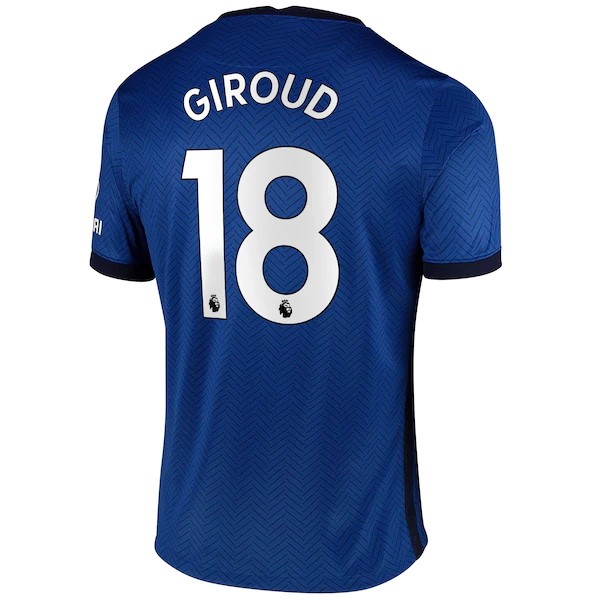 Camiseta Chelsea NO.18 Giroud 1ª Kit 2020 2021 Azul